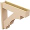 Ekena Millwork 8-in W x 34-in D x 34-in H Balboa Block Rough Cedar Woodgrain TimberThane Outlooker, Primed Tan OUTUR080X34X34BOA44RCPR - alternate 6